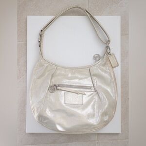 Coach Poppy Hobo Convertible Shoulder Bag Shimmer #16374 Crossbody Purse